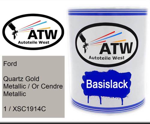 Ford, Quartz Gold Metallic / Or Cendre Metallic, 1 / XSC1914C: 1L Lackdose, von ATW Autoteile West.